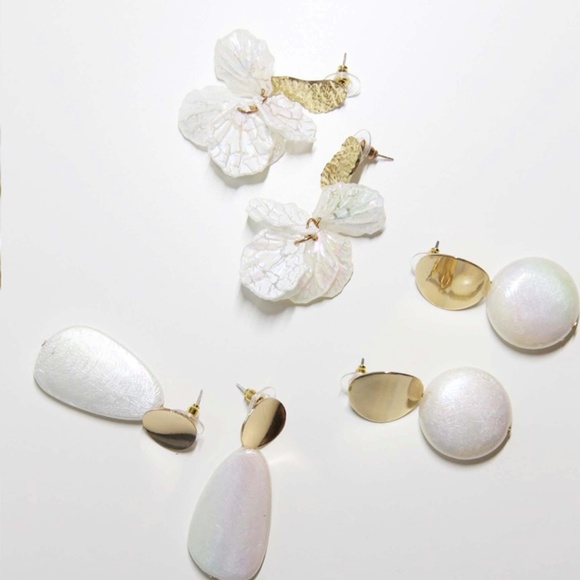 Anti-allergy Shell Detailed Dangle Earrings - Picture 4 of 4